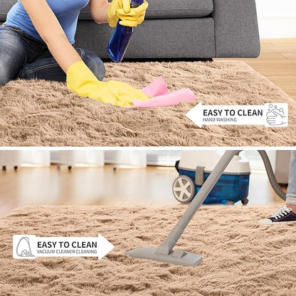 EGOODHOME Large Soft Fluffy  Modern Rug | Egoodhome™