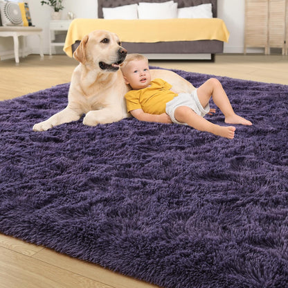EGOODHOME Large Soft Fluffy  Modern Rug | Egoodhome™