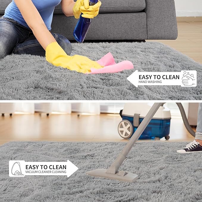 EGOODHOME Large Soft Fluffy  Modern Rug | Egoodhome™