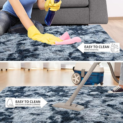 EGOODHOME Large Soft Fluffy  Modern Rug | Egoodhome™