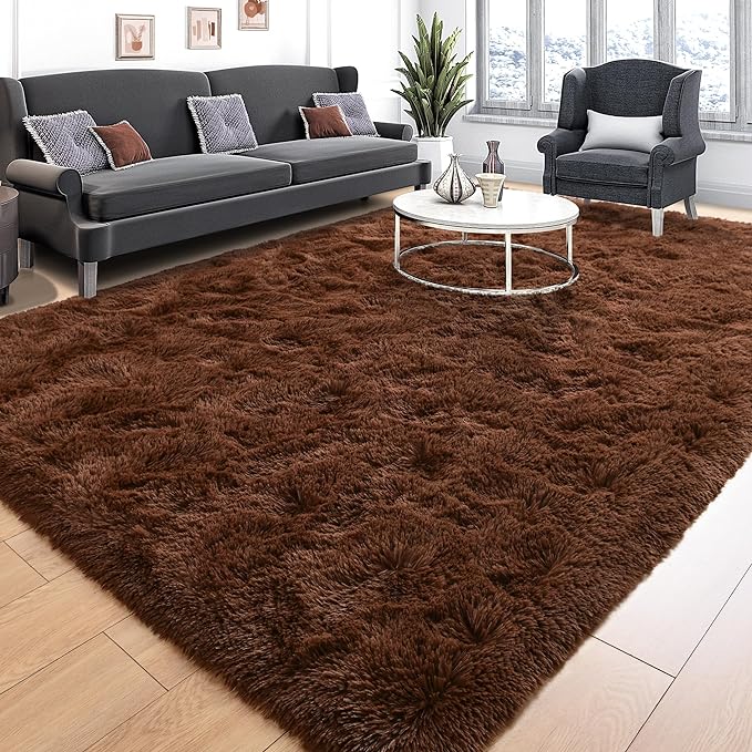 EGOODHOME Large Soft Fluffy  Modern Rug | Egoodhome™