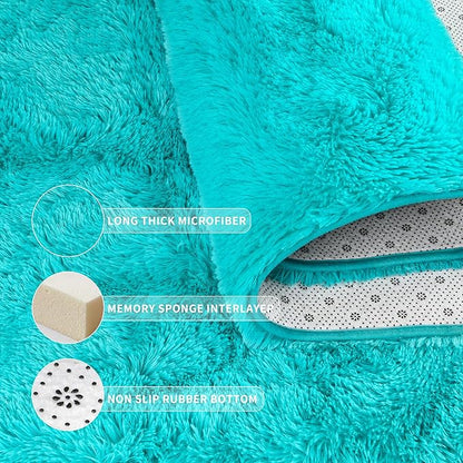 EGOODHOME Large Soft Fluffy  Modern Rug | Egoodhome™