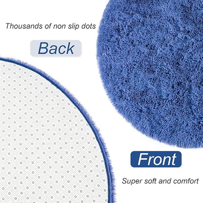 Fluffy Shaggy Area Rugs for Bedroom Bedside | Egoodhome™