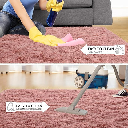 EGOODHOME Large Soft Fluffy  Modern Rug | Egoodhome™