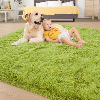 EGOODHOME Large Soft Fluffy  Modern Rug | Egoodhome™
