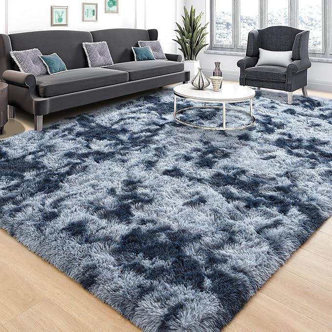 EGOODHOME Large Soft Fluffy  Modern Rug | Egoodhome™
