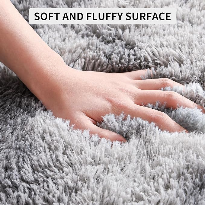 EGOODHOME Large Soft Fluffy  Modern Rug | Egoodhome™
