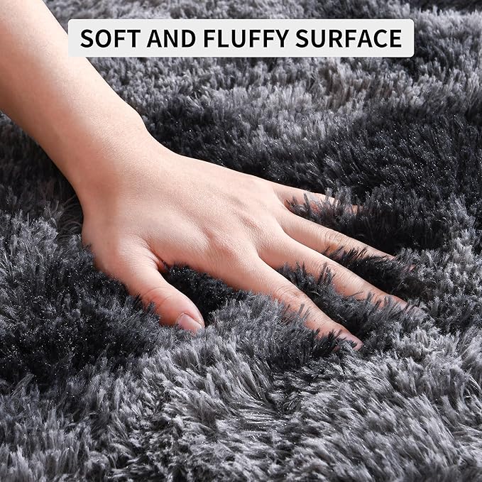 EGOODHOME Large Soft Fluffy  Modern Rug | Egoodhome™