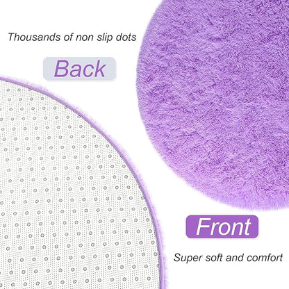 Fluffy Shaggy Area Rugs for Bedroom Bedside | Egoodhome™