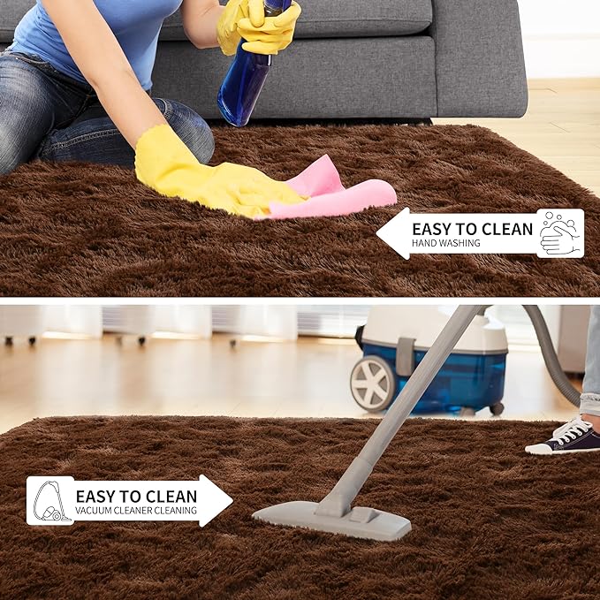 EGOODHOME Large Soft Fluffy  Modern Rug | Egoodhome™