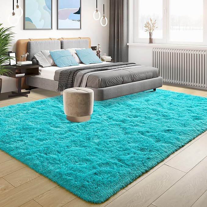 EGOODHOME Large Soft Fluffy  Modern Rug | Egoodhome™
