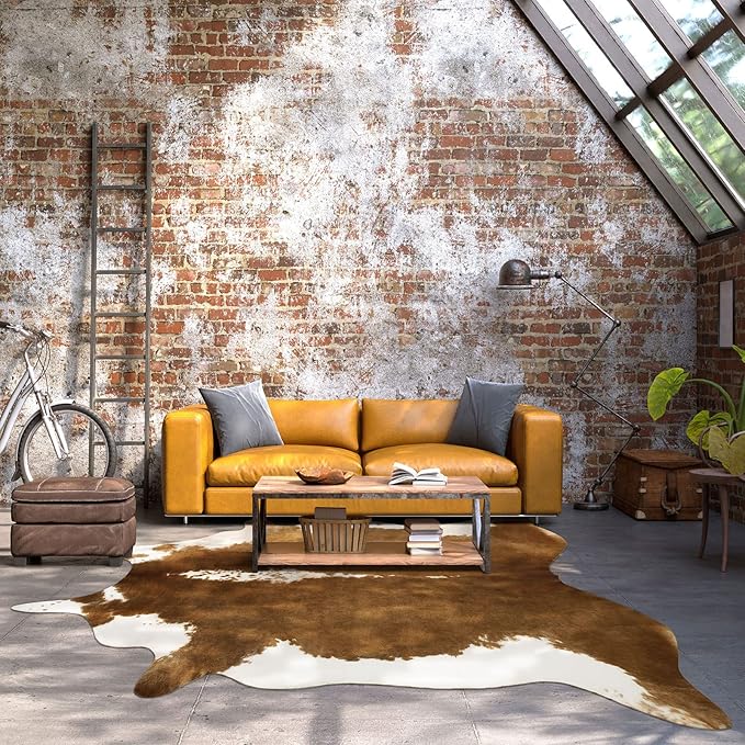 Stylish Cow Large Accent Western Rug | Egoodhome™