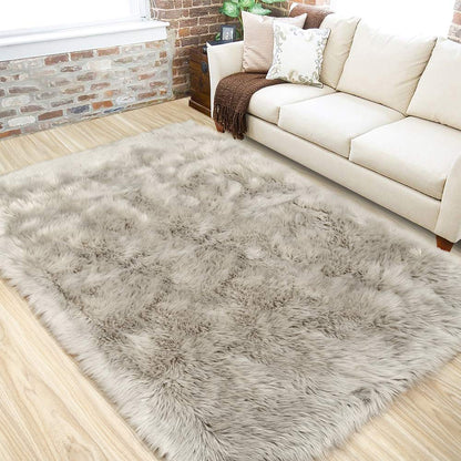 Washable Furry Durable Faux Throw Carpet | Egoodhome™