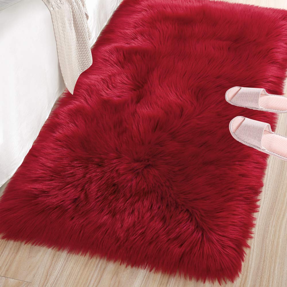 Washable Furry Durable Faux Throw Carpet | Egoodhome™