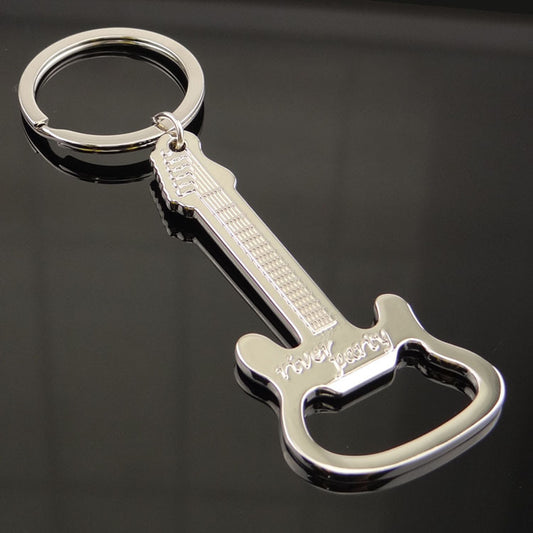 Guitar Shape Bottle Opener with Key Ring