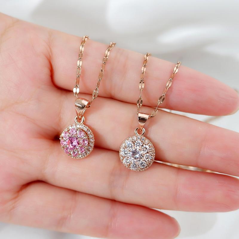 Lucky Diamond Rotating Necklace Set