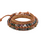 Brown Triple Leather Wrap Bracelet