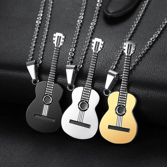 Fashion Unique Guitar Necklace