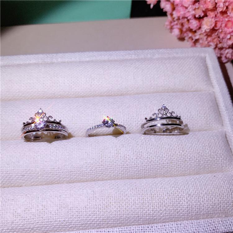 ✨Two-layer Crown Heart Ring♕adjustable