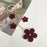 Flower Bag Charms Enameled Keychain Purse Accessories