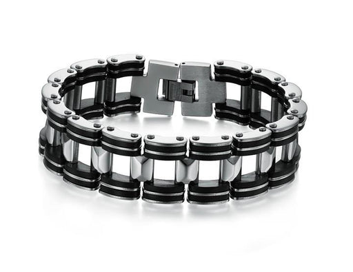 Black Strip Stainless Steel Bracelet - Florence Scovel - 2