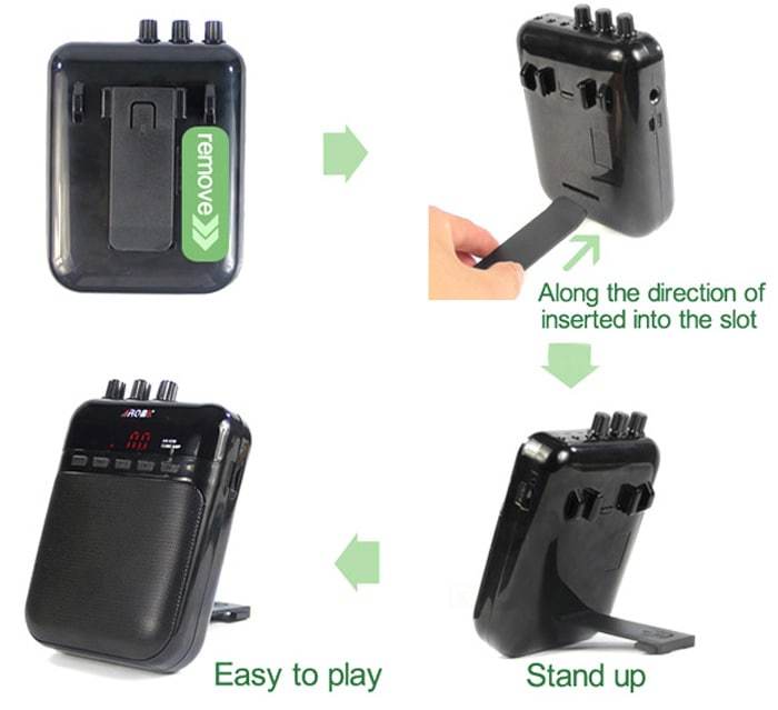 AROMA AG-03M Portable Charging Mini Guitar Amplifier