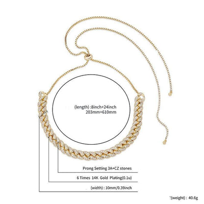 Iced Out Cuban Link Chain Necklace