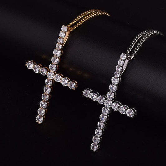 Cross Pendants Necklace-  Women's Hip Hop Jewelry