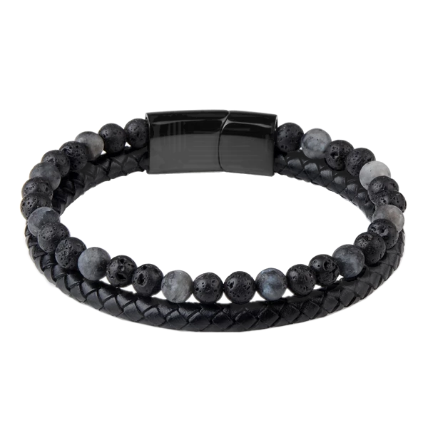 Beaded Natural Stone Bracelet for Men