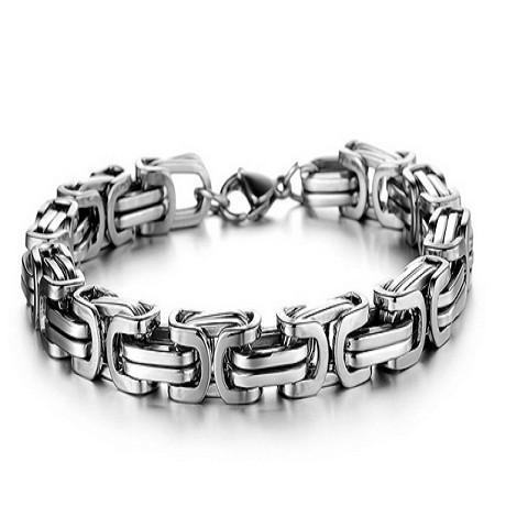 Luxury Personalized Man Bracelet New Cool Gold/Silver Stainless Steel - Florence Scovel - 1