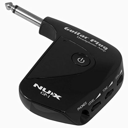 NUX GP-1 Guitar Plug Headphone Amp with Classic British Distortion Effect