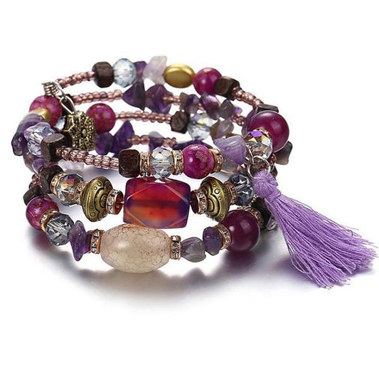 Cosmic Beads Wrist Wrap Bracelet