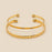 6Pcs/2Pcs/Set Women Bracelets Boho Vintage Gold Geometric Carved Arrow Round Letter Bracelet Set Beach Fashion Jewelry