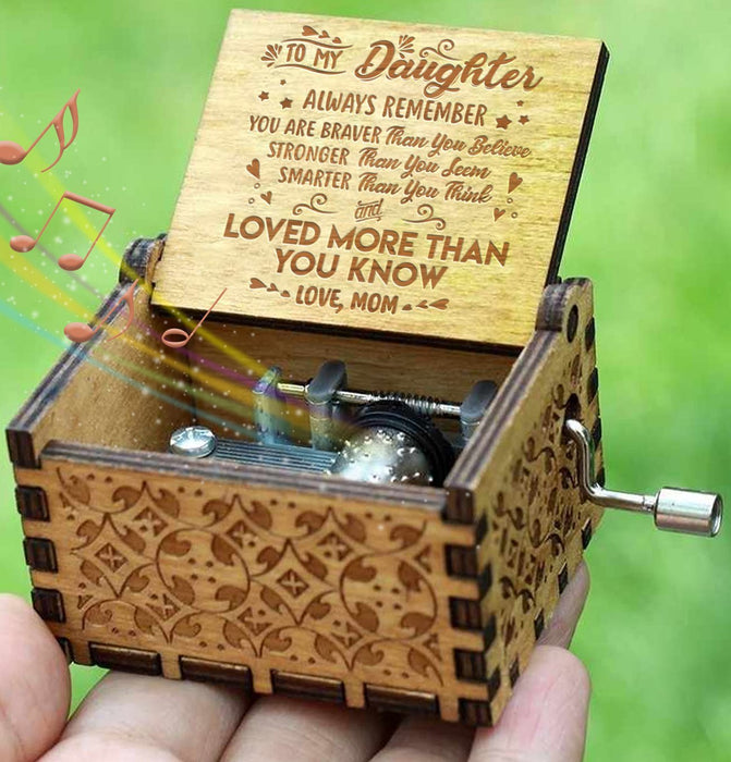 Mom To Daughter -Engraved Music Box