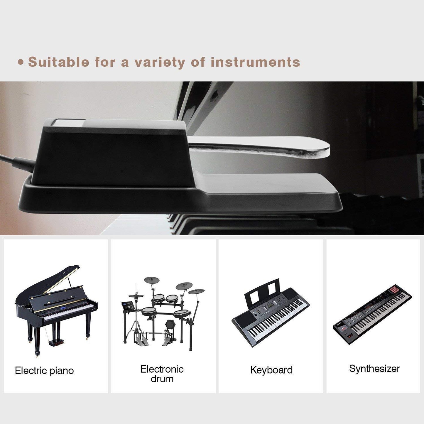 Sustain Pedal for Piano Keyboard