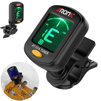 Digital clip on guitar tuner