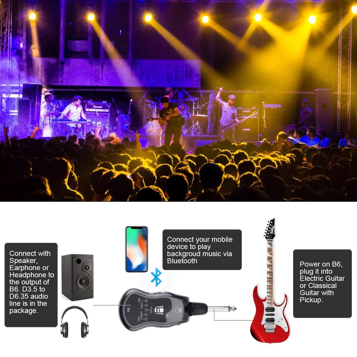 B6 Portable Bluetooth Guitar Effector