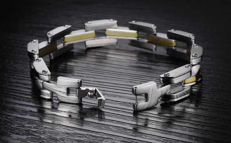 Heavy Tech Stainless Steel Men's Bracelet - Florence Scovel - 8