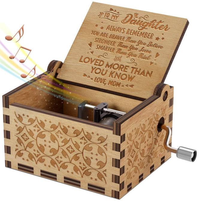Mom To Daughter -Engraved Music Box