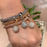 Crystal Studded Ball Charm Bracelets