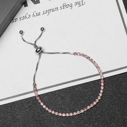 Crystal Bracelet Luxury Micro-inlaid Zircon Bracelet Ladies Simple Adjustable Hand Jewelry Fashion Bracelet