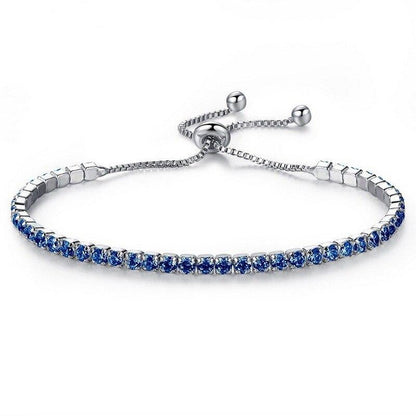 Crystal Bracelet Luxury Micro-inlaid Zircon Bracelet Ladies Simple Adjustable Hand Jewelry Fashion Bracelet