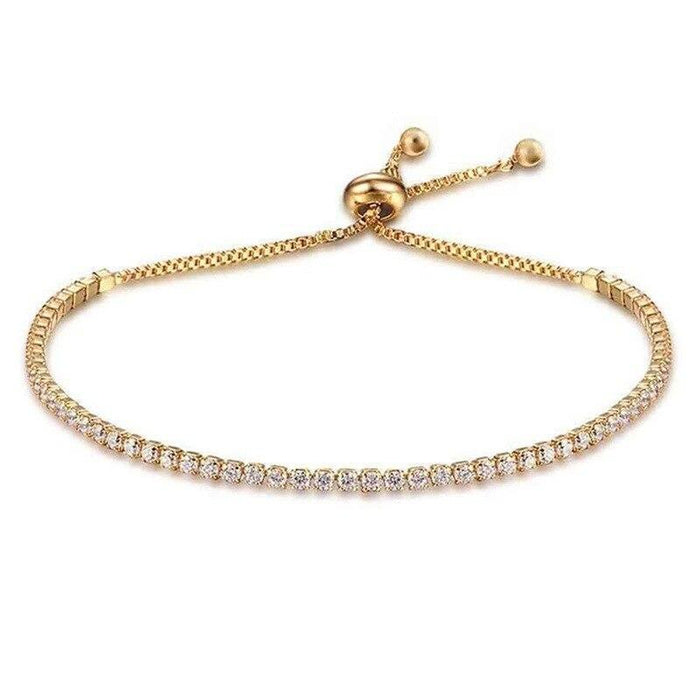 Crystal Bracelet Luxury Micro-inlaid Zircon Bracelet Ladies Simple Adjustable Hand Jewelry Fashion Bracelet