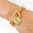 Gold Color Charm Chain Bracelets
