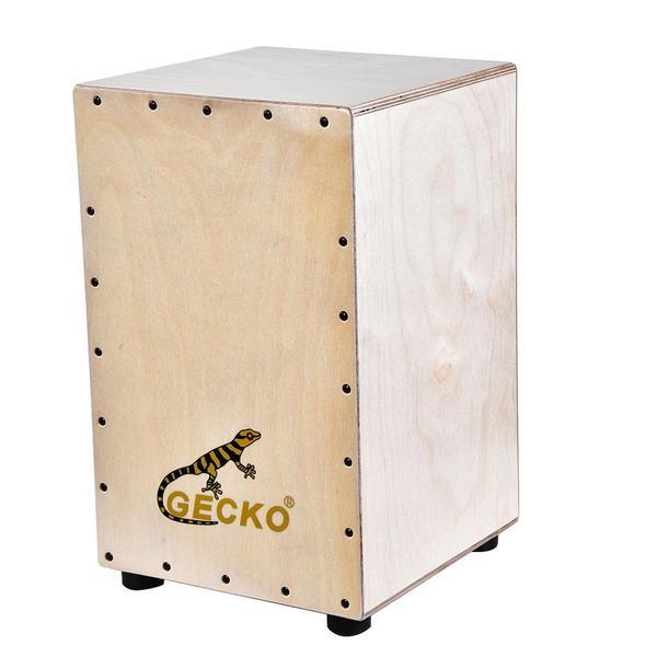 GECKO Wooden Percussion Box Flat Hand Drum