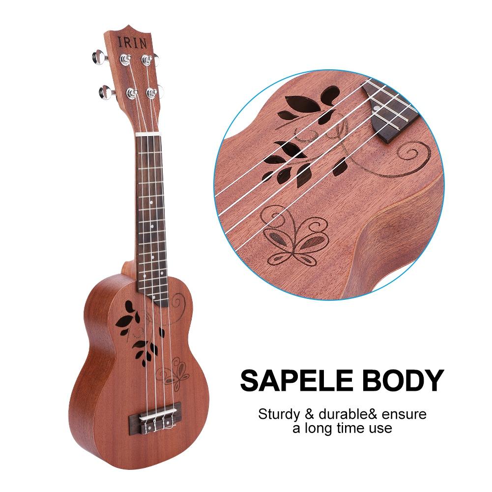 21 Inch Ukulele Sapele Uke with  Padded Storage Bag