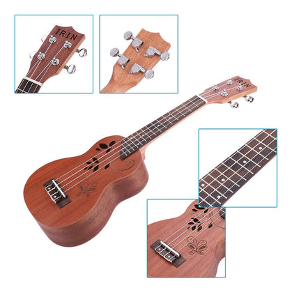 21 Inch Ukulele Sapele Uke with  Padded Storage Bag