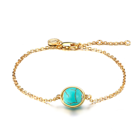 Golden Strand Turquoise Bracelet