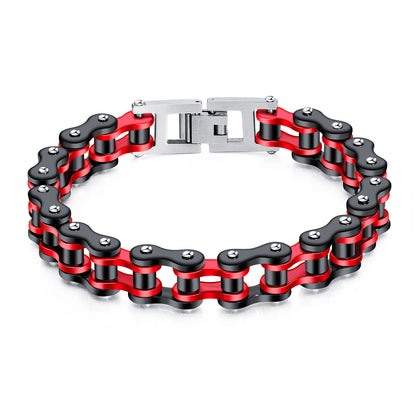 Fashion punk stainless steel chain jewelry personality trend motorcycle bicycle bracelet men