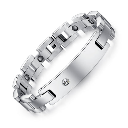 Healthy Magnet Couple Titanium Steel Bracelet